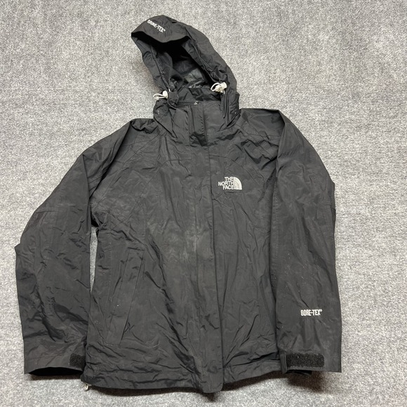VTG The North Face RAIN-TEX Gore-Tex Jacket Mens Medium Black Hooded 3-in-1